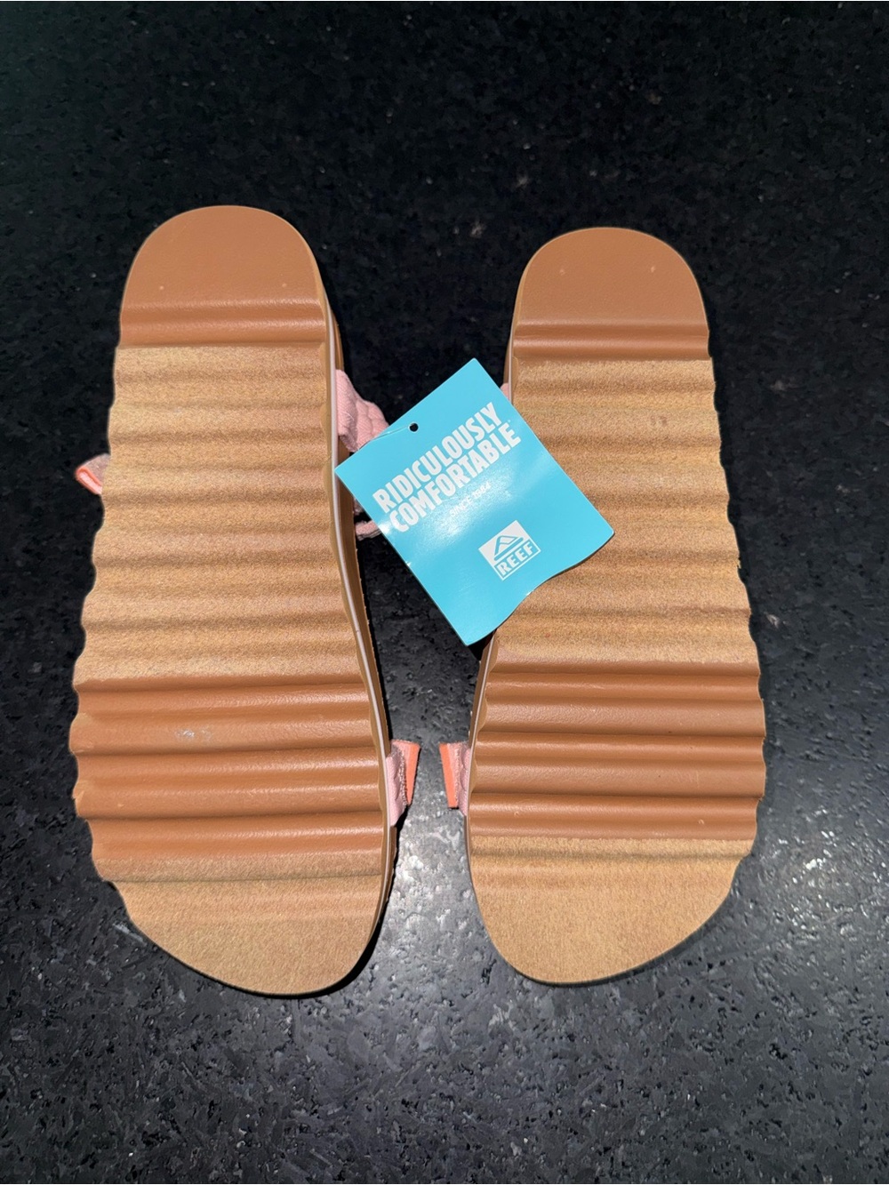 NEW REEF CUSHION REM HI CORAL DUO (Pinks) cushiony bouncy footbed Arch Support 8 - Picture 11 of 12